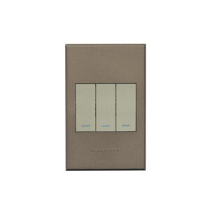 Veti 3 Bronze And Titanium 3 Lever Dim Press Excluding Dimmer