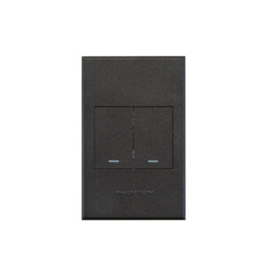 Veti 3 Graphite 2 Lever 1 Way Wall Switch