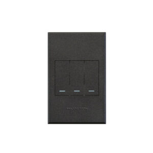 Veti 3 Graphite 3 Lever 2 Way Wall Switch