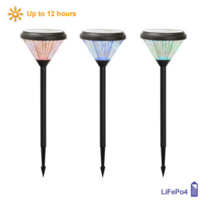 Nova Rgb Black Outdoor Solar Spike Light