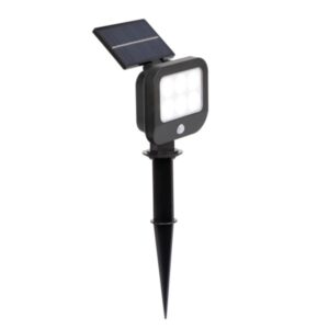 Munne Black Outdoor Motion Sensor Solar Spike Light