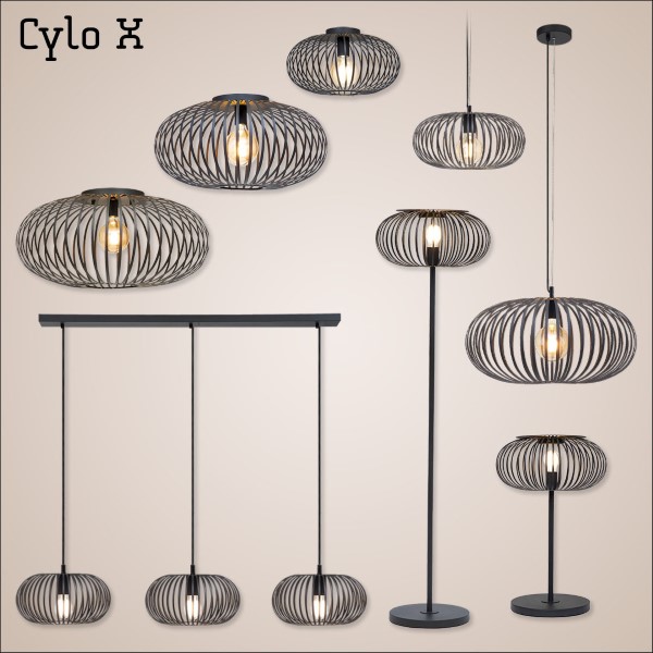 Cylo X 1 Light Black Ceiling Light - Image 5