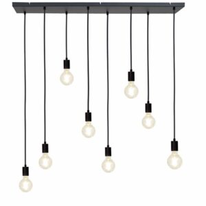 Ivy 8 Light Black Pendant Light