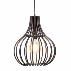 Khadijah 1 Light Black Pendant Light