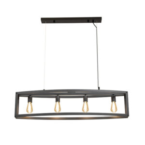 Riviera 4 Light Black Pendant Light