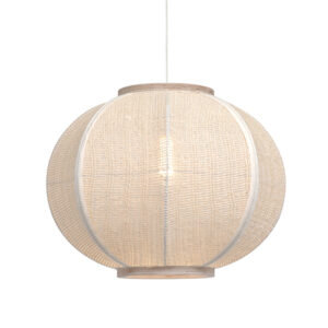 Chrys 1 Light Cream Pendant Light
