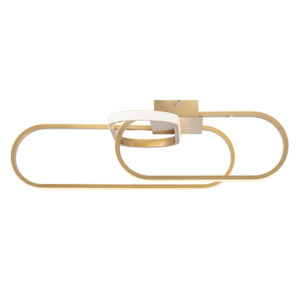 Nomad Led 3 Light Gold Ceiling Light