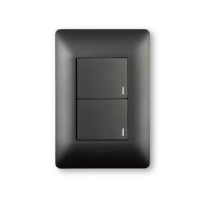 Ysalis Black 2 Lever 2 Way Dim Press Wall Switch