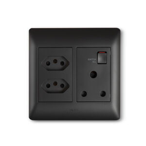 Ysalis Black Double Wall Plug