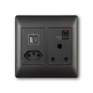 Ysalis Black Double Wall Plug