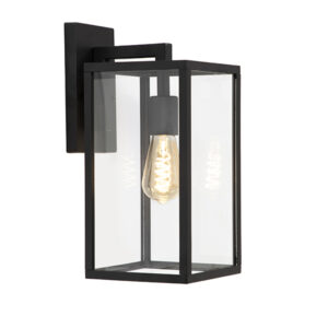 Steenberg Black Outdoor Wall Lantern