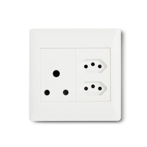 Apollo White Euro Wall Plug