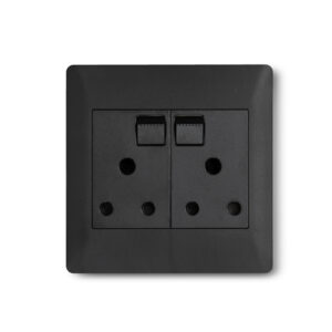 Apollo Black Double Wall Plug