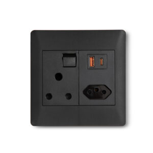 Apollo Black Usb Wall Plug