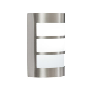 Zonke Satin Chrome Outdoor Wall Light