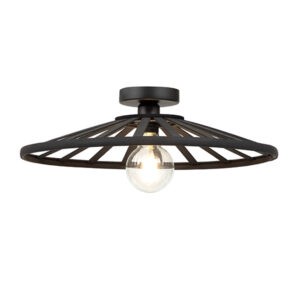 Velo 1 Light Black Ceiling Light