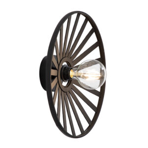 Velo 1 Light Black Wall Light