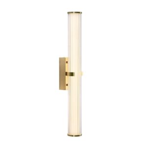 Saxon 1 Light Gold Bathroom Wall Light - Led