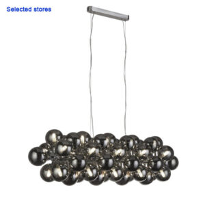 Zidane 25 Light Smokey Pendant Light