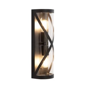 Carlow Black Outdoor Wall Lantern