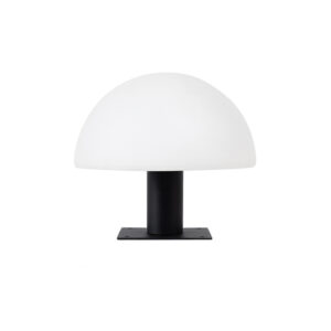 Sphere 300mm Black Outdoor Pedestal Light