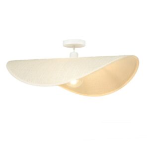 Volare 1 Light White Ceiling Light