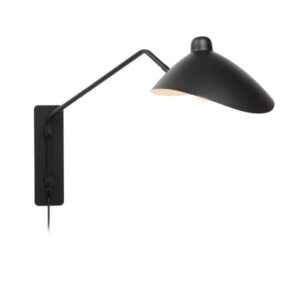 Marzio 1 Light Black Wall Light