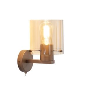 Jiraiya 1 Light Amber Wall Light