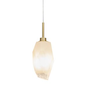 Sela Satin Brass Pendant Light