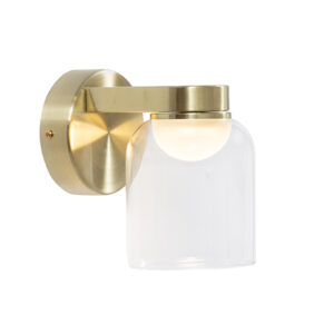 Riley Led 1 Light Satin Brass Wall Light