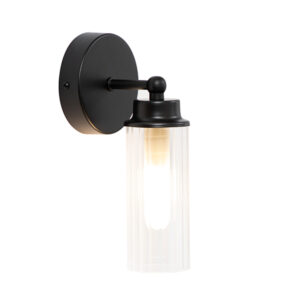 Rex 1 Light Black Wall Light