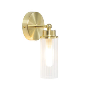 Rex 1 Light Satin Brass Wall Light
