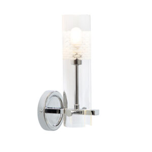 Lucia 1 Light Chrome Wall Light