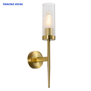 Kyra 1 Light Antique Brass Wall Light