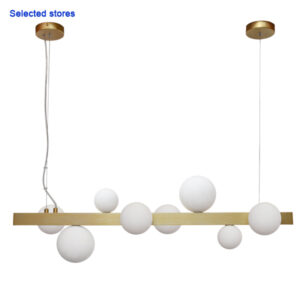 Kanji X 8 Light Gold Pendant Light