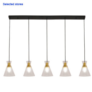 Khone 5 Light Clear Pendant Light