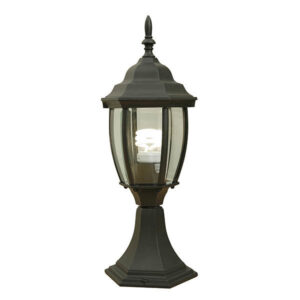 Chelsea Black Outdoor Pedestal Lantern