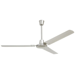 Industrial 3 Blade Satin Chrome Ceiling Fan