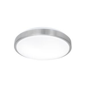 Vitali Medium 2 Light Brushed Silver Ceiling Light