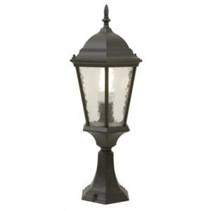 Kensington Black Outdoor Pedestal Lantern