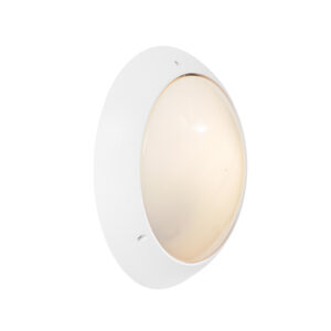 Euro White Outdoor Wall Light