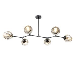Molly 6 Light Smoked Ceiling Light