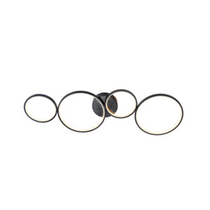 Cosmo Led 4 Light Black Ceiling Light