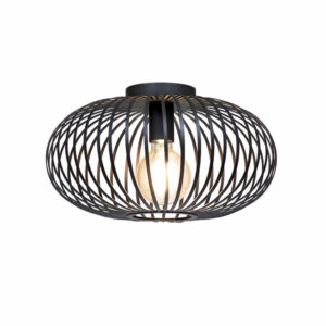 Cylox 1 Light 40cm Black Ceiling Light