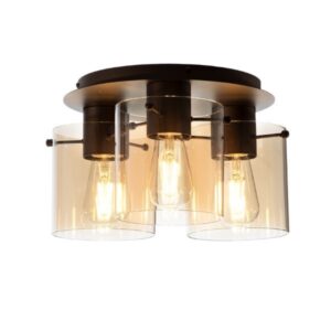 Jiraiya 3 Light Amber Ceiling Light
