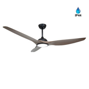 Remus Led 3 Blade Dark Wood Ceiling Fan