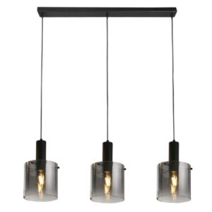 Jiraiya 3 Light Smoked Pendant Light