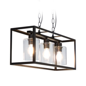 Waterkloof 3 Light Black Pendant Light