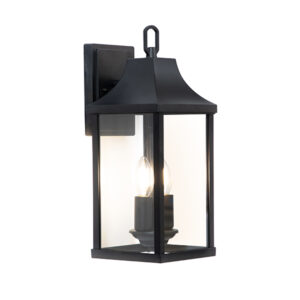 Khyber Rock Black Outdoor Wall Lantern