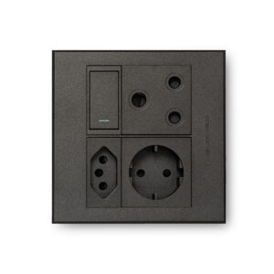 Veti 3 Graphite Standard/rsa/schuko Wall Plug